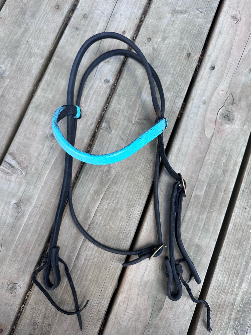 Horse Tack - Cowperson Tack Black Leather Western Headstall